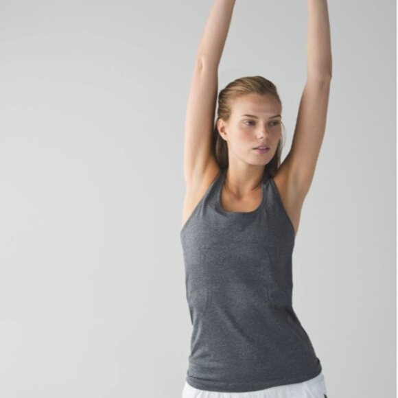 Lululemon Swiftly Tech Racerback Heathered Black - Picture 3 of 9